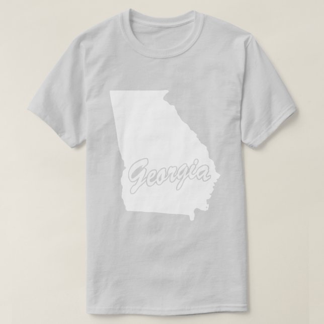 State Of Georgia Shape T-shirt (Design Front)