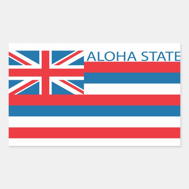 State of Hawaii flag Rectangular Sticker (Front)
