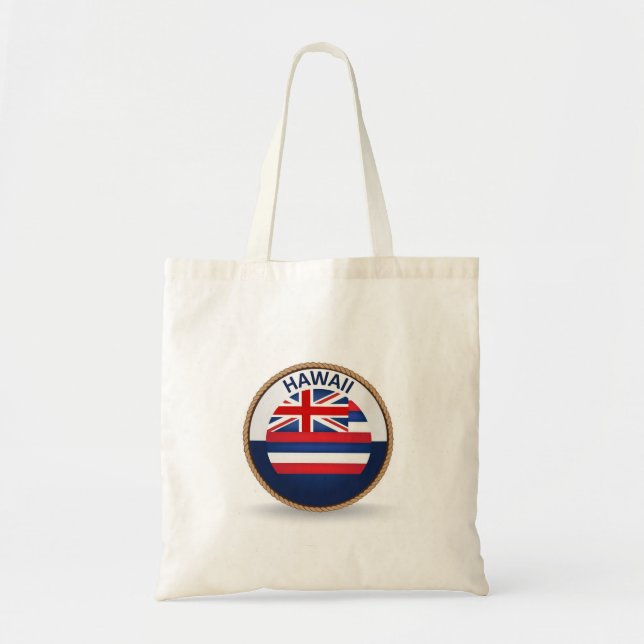 State of Hawaii Flag Seal Tote Bag (Front)