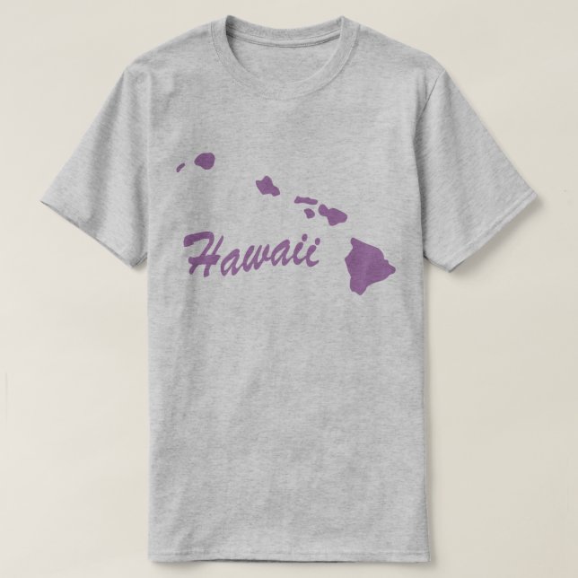 State Of Hawaii Shape T-shirt (Design Front)