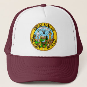State of Idaho Flag Seal Trucker Hat