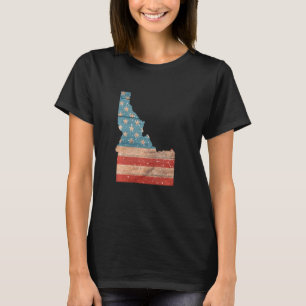 State of Idaho Patriotic USA Flag for Men Women Ad T-Shirt