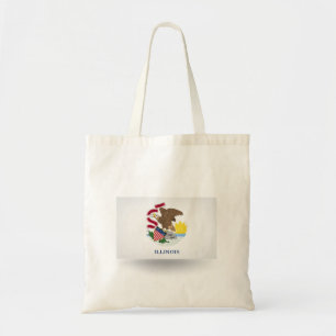 State of Illinois Flag Tote Bag