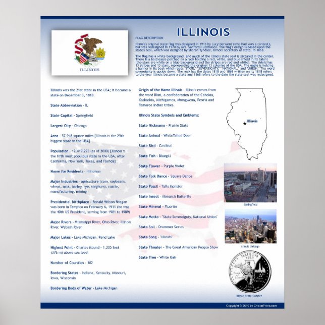 State of Illinois,IL Posters (Front)