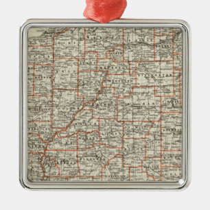 State of Illinois Metal Ornament