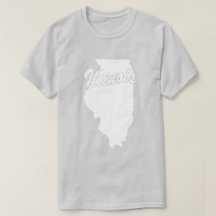 State Of Illinois Shape T-shirt
