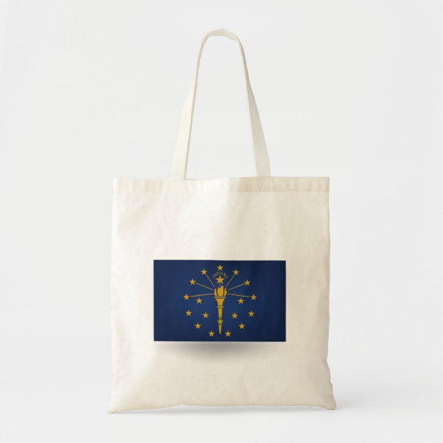 State of Indiana Flag Tote Bag (Front)