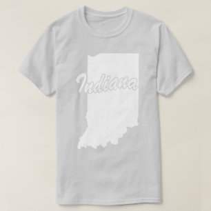 State Of Indiana Shape T-shirt