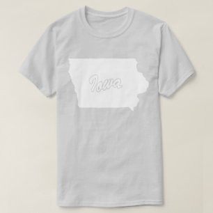 State Of Iowa Shape T-shirt