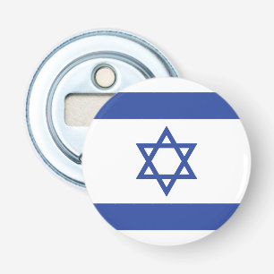 State of Israel Flag, Star of David Judaism Jewish Bottle Opener