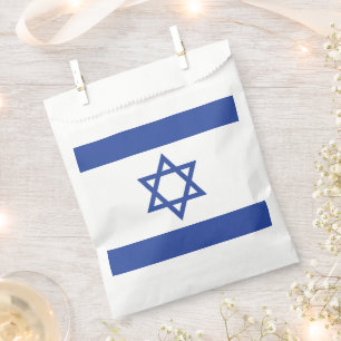 State of Israel Flag, Star of David Judaism Jewish Favour Bag