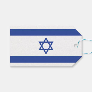 State of Israel Flag, Star of David Judaism Jewish Gift Tags
