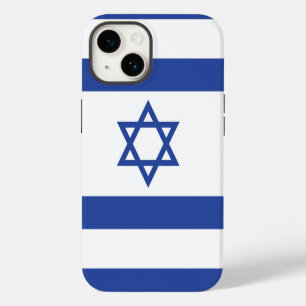State of Israel Flag, Star of David Judaism Jewish iPhone 14 Case