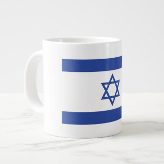 State of Israel Flag, Star of David Judaism Jewish Large Coffee Mug