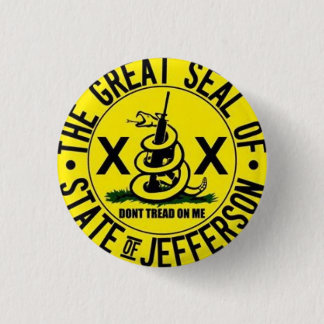 State of Jefferson 3 Cm Round Badge
