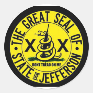 State of Jefferson Classic Round Sticker