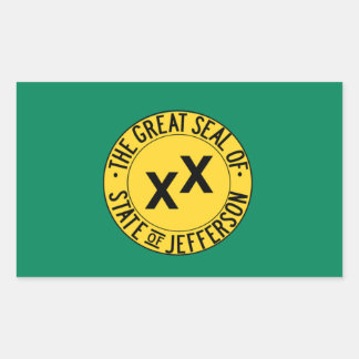 State of Jefferson Rectangular Sticker