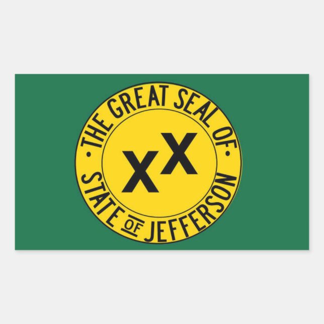 State of Jefferson Stickers (Sheet of 4) (Front)
