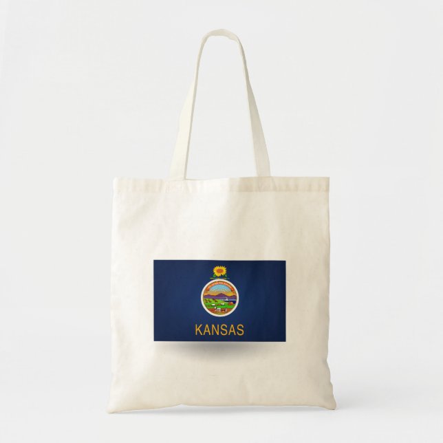 State of Kansas Flag Tote Bag (Front)