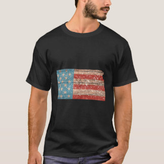 State Of Kansas Patriotic Usa Flag For Men Women A T-Shirt