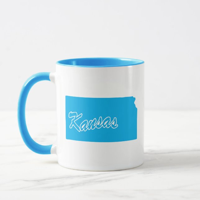 State Of Kansas Shape Mug (Left)