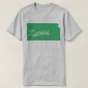 State Of Kansas Shape T-shirt