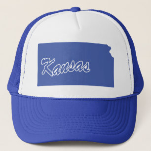 State Of Kansas Shape Trucker Hat