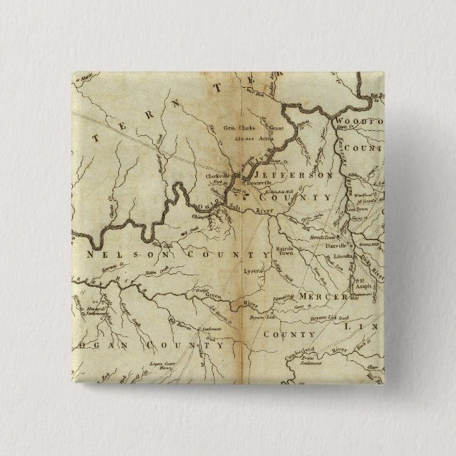 State of Kentucky 15 Cm Square Badge (Front)