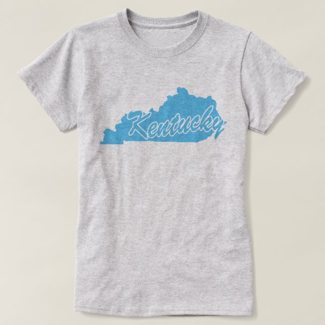 State Of Kentucky Shape T-shirt (Design Front)