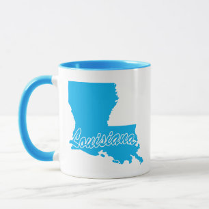 State Of Louisiana Shape Mug