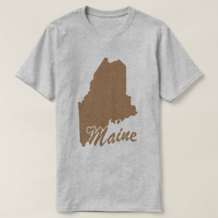 State Of Maine Shape T-shirt