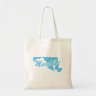 State Of Maryland Shape Tote Bag