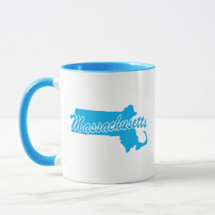 State Of Massachusetts Shape Mug