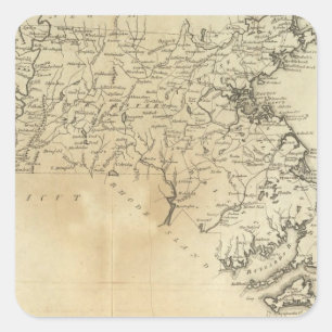 State of Massachusetts Square Sticker
