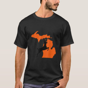 State of Michigan Buck Deer Hunting T-Shirt