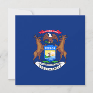 State of Michigan Flag Card