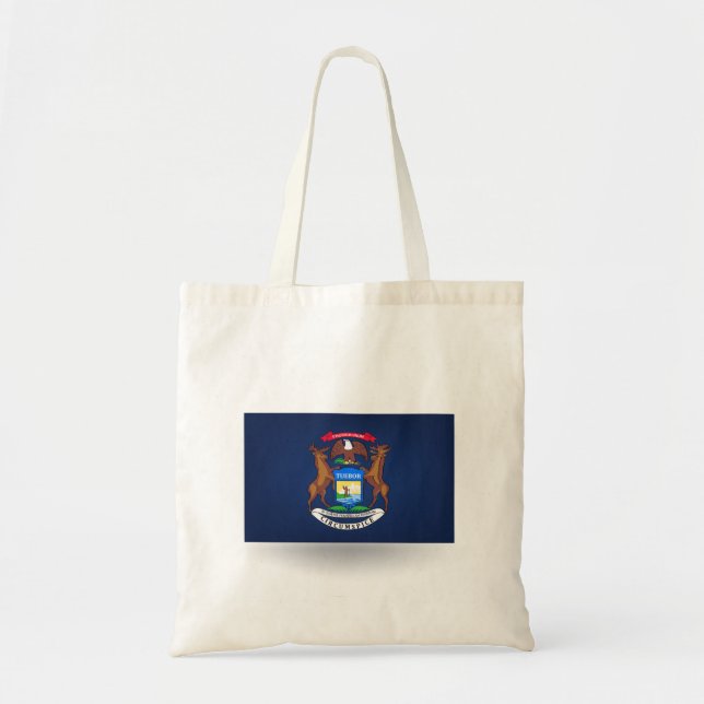 State of Michigan Flag Tote Bag (Front)