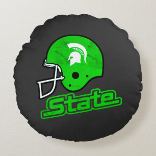 State of Michigan Front & Back Different  Round Cushion