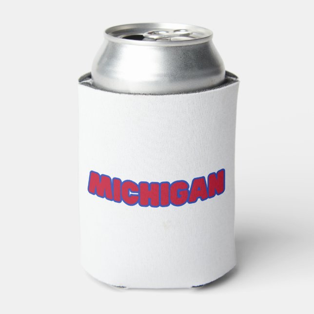State Of Michigan Pride Custom Can Cooler (Can Front)