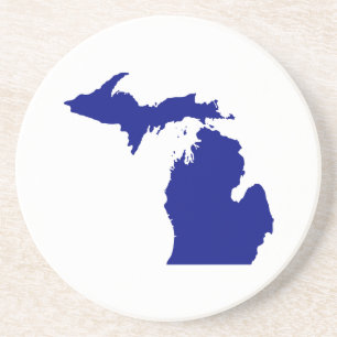 State of Michigan Sandstone Coaster