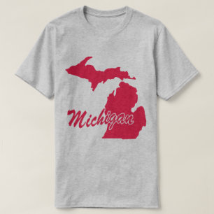 State Of Michigan Shape T-shirt