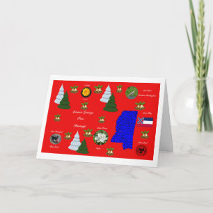 State of Mississippi Christmas Greeting Card