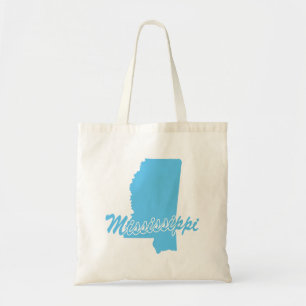 State Of Mississippi Shape Tote Bag