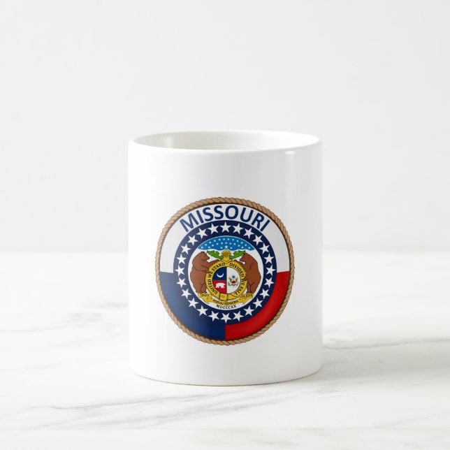 State of Missouri Flag Seal Coffee Mug (Center)