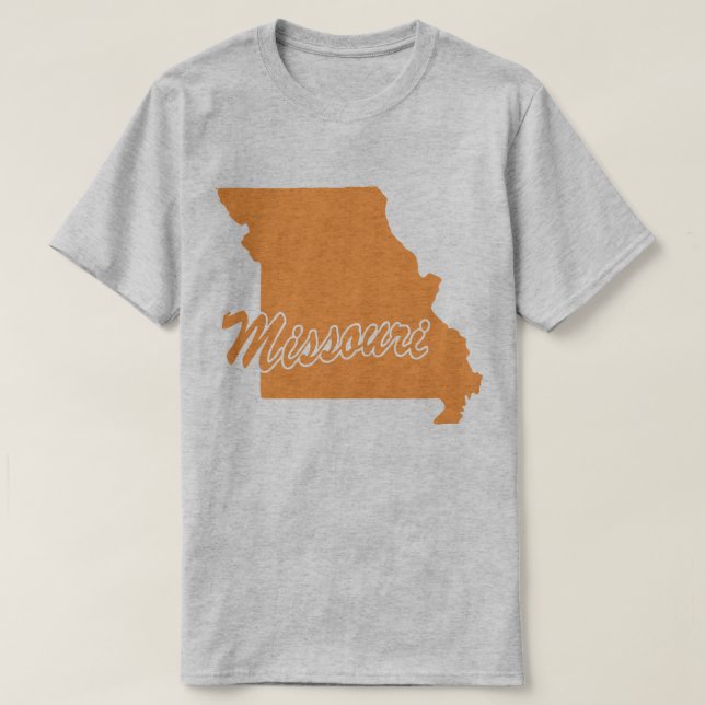 State Of Missouri Shape T-shirt (Design Front)