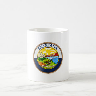 State of Montana Flag Seal Coffee Mug