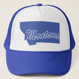 State Of Montana Shape Trucker Hat