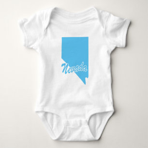 State Of Nevada Shape Baby Bodysuit