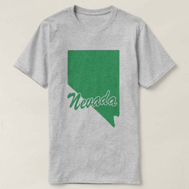 State Of Nevada Shape T-shirt (Design Front)