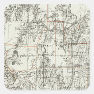 State Of Nevada Square Sticker